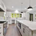 Modern kitchen renovation in Land 'O' Lakes with new cabinets and countertops