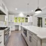 Modern kitchen renovation in Land 'O' Lakes with new cabinets and countertops