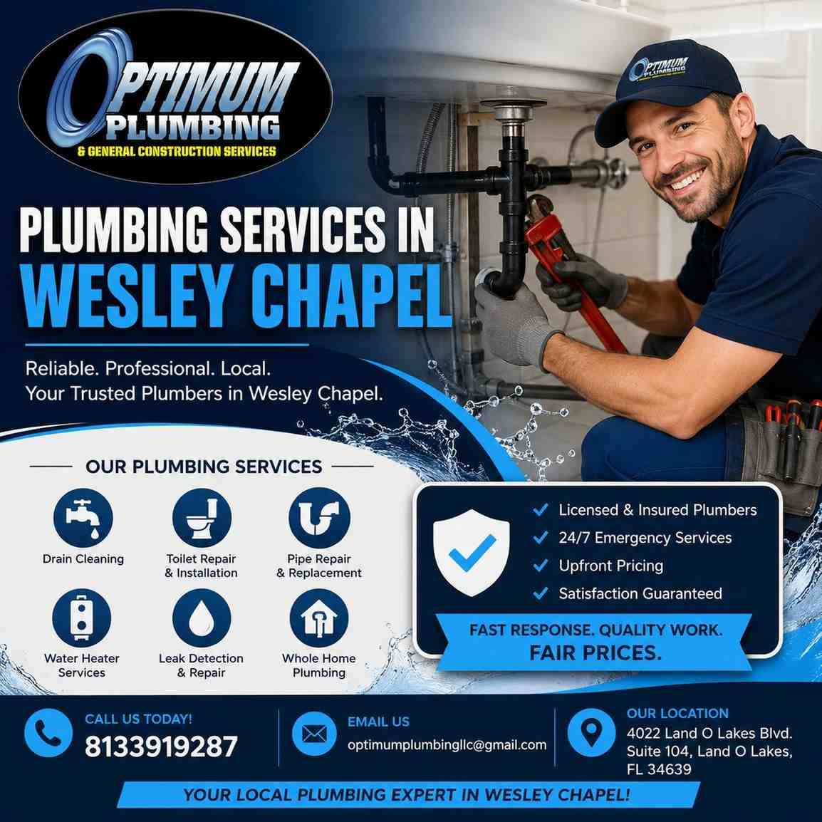 Plumbing Repair Near Wesley Chapel: Why Choosing Professional Plumbing Services in Wesley Chapel Matters