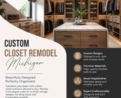 custom closet remodel Michigan