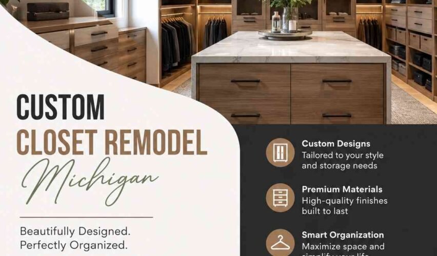 custom closet remodel Michigan